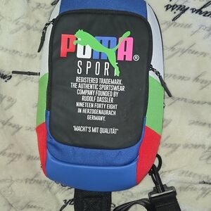 Puma Blue and Red Men's Belt Bag